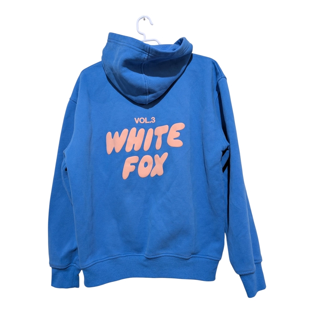 White Fox Blue Hoodie